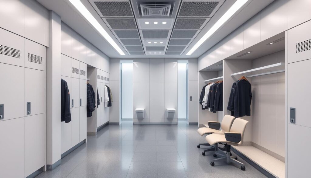 garment changing facility design guidelines for pharmaceutical facilities